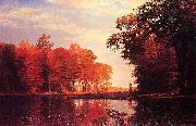 Albert Bierstadt Autumn Woods oil painting on canvas